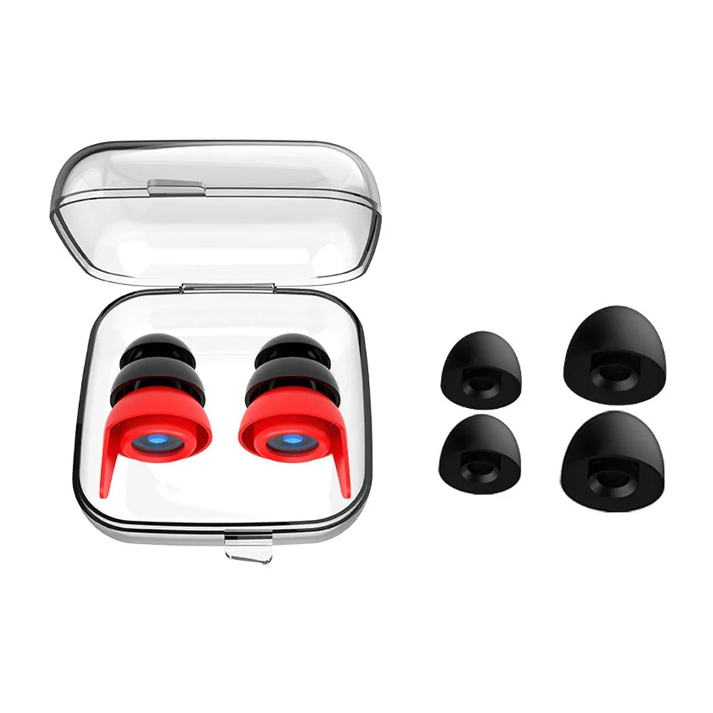 Silicone Soundproof Earplugs — Anti-Noise Sleeping & Swimming Ear Protection, Noise Reduction & Sound Insulation