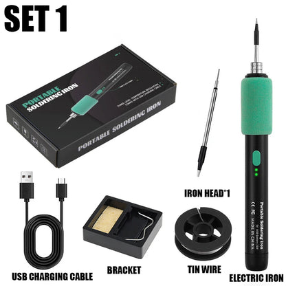 15W USB Soldering Iron — Portable Wireless Electric Soldering Tool with Type-C