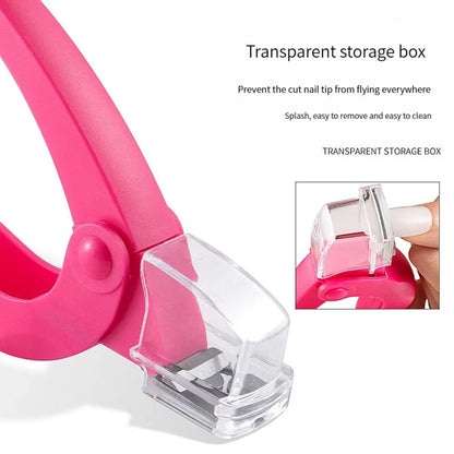 Adjustable Stainless Steel Acrylic Nail Clipper Cutter Trimmer - Nail Art Beauty Salon Tool for Manicure Projects