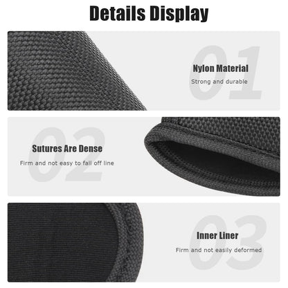 Flashlight Holster Pouch - Open Top Nylon Duty Belt Holder Case for D Cell & Compact Handheld Flashlights