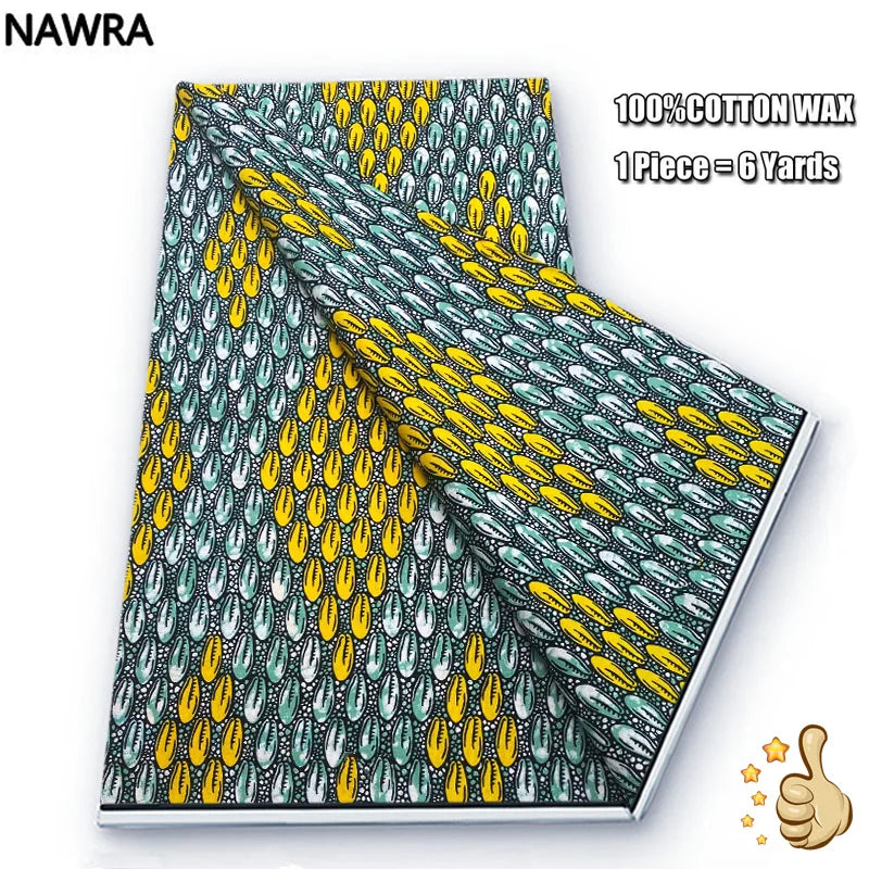 100% Cotton African Wax Print Fabric - High Quality Original Real Wax Ankara Batik Pagne Nigeria Style Sewing Fabric