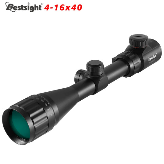4-16x40 AOE Hunting Riflescope — Red & Green Illuminated Dot Scope for Airsoft & Sniper Rifles
