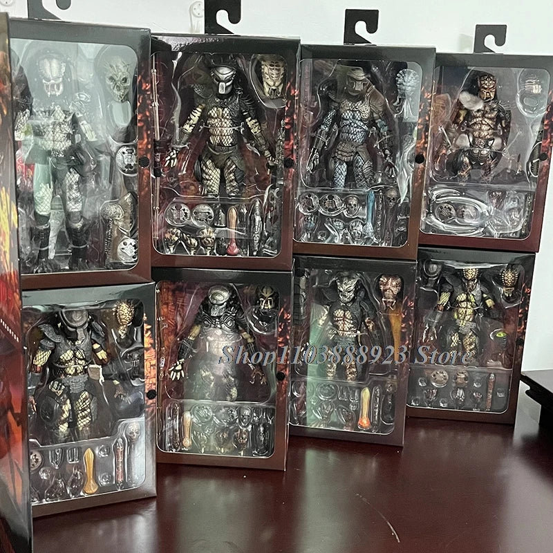 NECA Predator Figure — Ultimate Shaman Elder Armored Jungle Hunter with Snake Vision, Alien Model Toy Gift