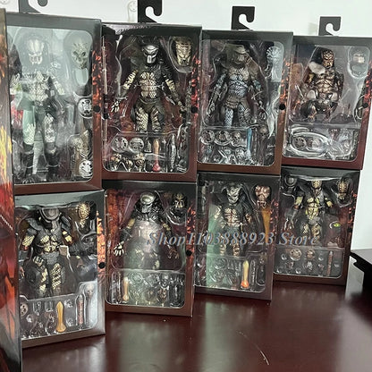 NECA Predator Figure — Ultimate Shaman Elder Armored Jungle Hunter with Snake Vision, Alien Model Toy Gift