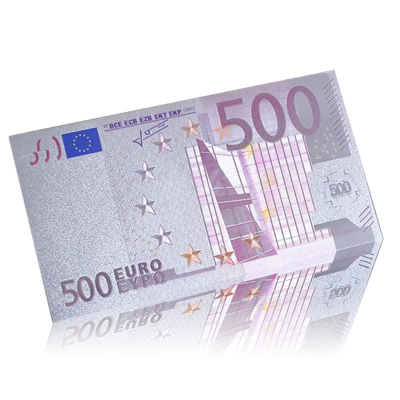 Colored European Banknote Currency Set – 5 to 1000 Million Euro Gold Notes for Business Gifts & Collection