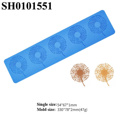 Hollow Chocolate Chips Silicone Baking Mold — Leaf & Honeycomb Design Sugarcraft Lace Mat for Dessert Decoration