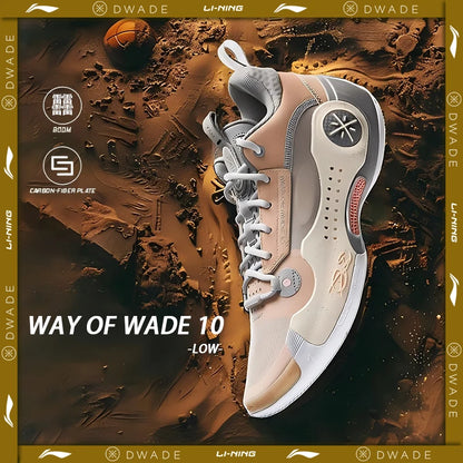 Li-Ning WAY OF WADE 10 LOW Basketball Shoes - Professional Carbon Plate Sneakers with Cushioning & Support