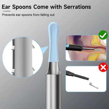 WiFi Visual Ear Sticks – HD 1080P 4.2MM Mini Otoscope Camera, Wireless Ear Picker & Cleaner, Endoscope for Ear Wax Removal & Health Care