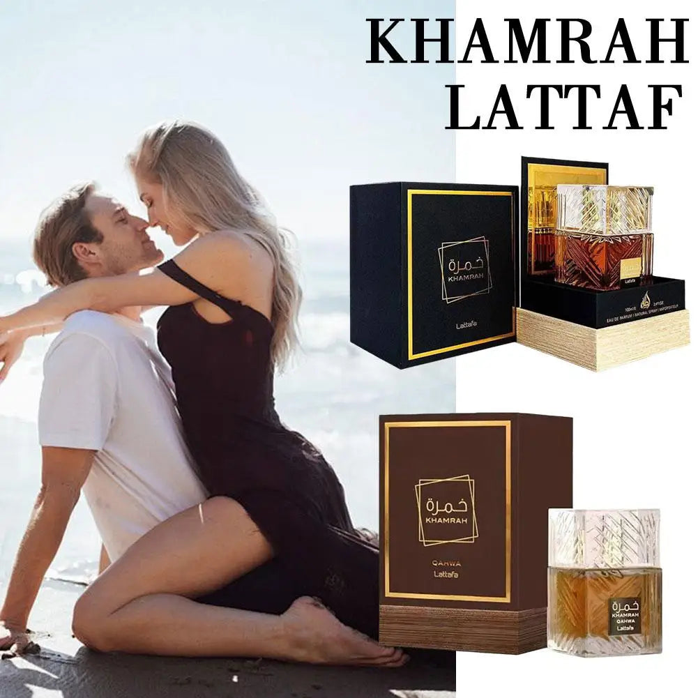 Lattafa Khamrah Qahwa 100ml Eau De Toilette – Unisex Perfume, Middle Eastern Arab Fragrance, Dubai Inspired