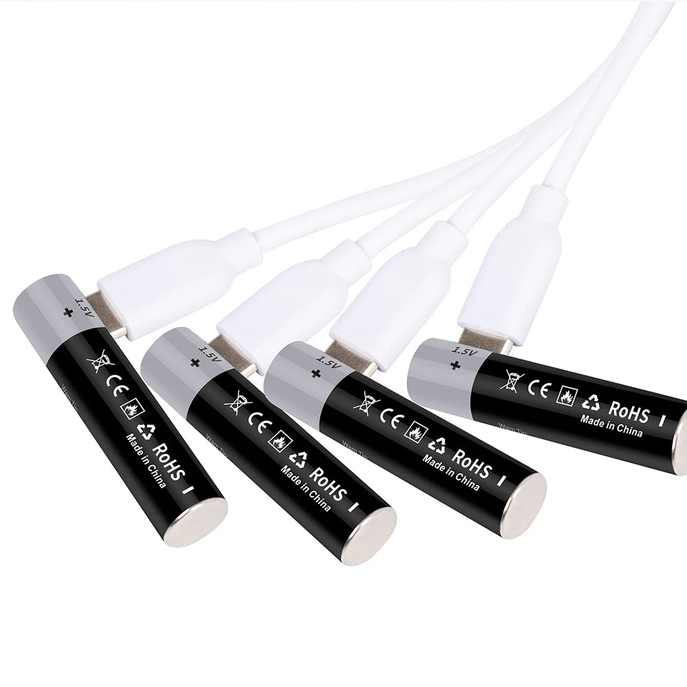 MATOV USB Rechargeable Li-ion AA 3400mWh & AAA 1100mWh 1.5V Batteries Pack