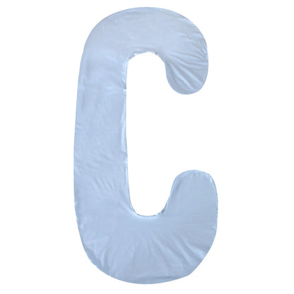 C-Shape Pregnancy Nursing Pillow Cover – Replacement Body Pillow Case for Maternity Sleep & Leg Support