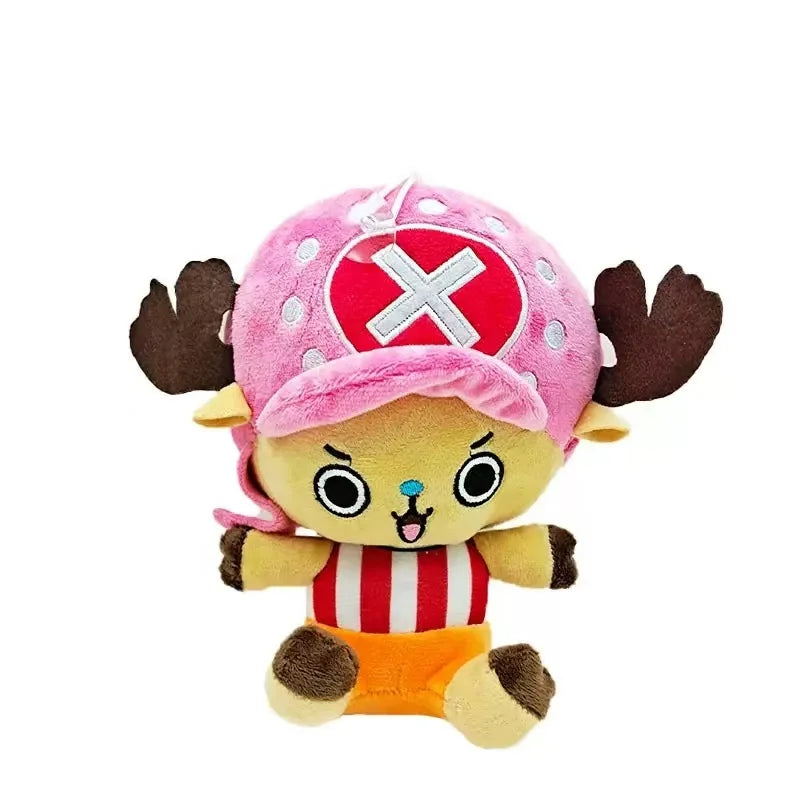 One Piece Anime Plush Toys - Luffy, Zoro and Chopper Stuffed Dolls, Cute Pendant Accessories and Holiday Gifts