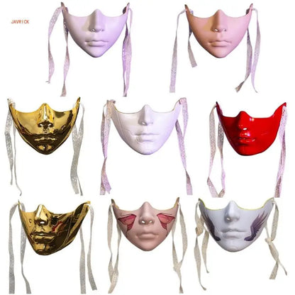 Adult Mechanical Half-Face Masquerade Mask — Cosplay & Halloween Dress-Up Prop for Men & Women Gift
