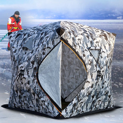 Easy Set-Up Winter Ice Fishing Tent – Portable Waterproof & Windproof Shelter for Ice Fishing