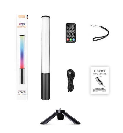 LUXCEO P400 RGB LED Light Wand for Photography & Video – CRI95+ Handheld Studio Tube Lamp 2500K-6500K for Vlogging & Content Creation