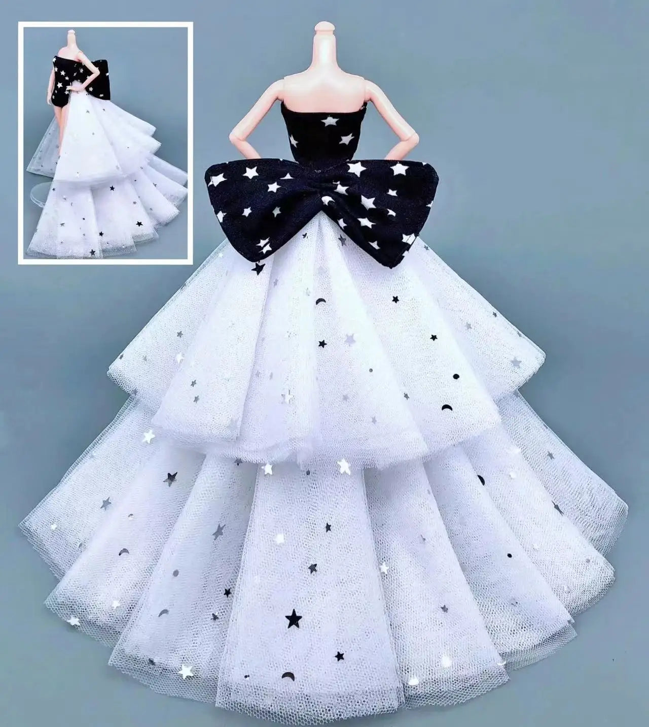 Barbie & 30cm BJD Doll Clothes — Princess, Wedding & Long Gown Dress Accessories for Doll Houses