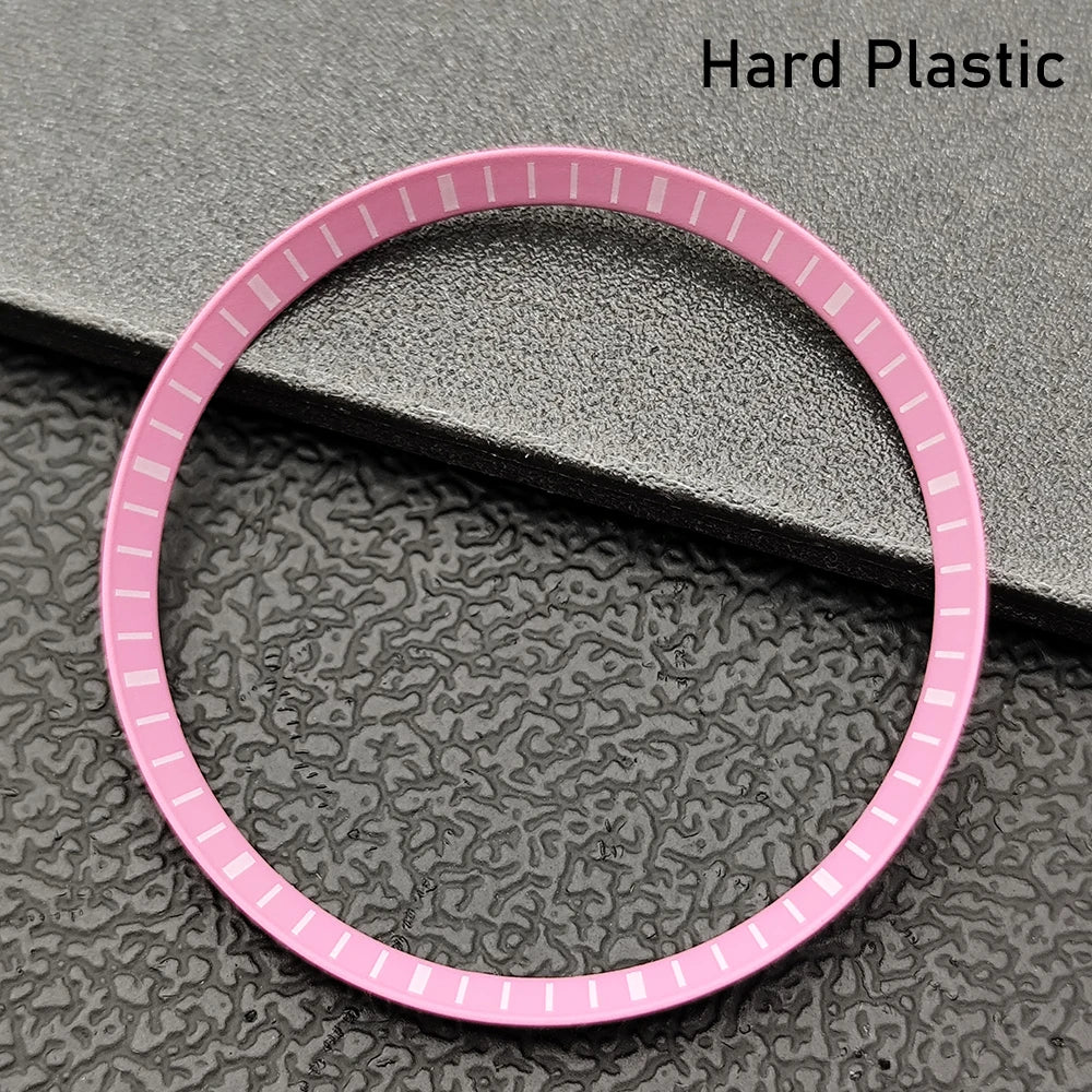 Silver Mod Copper Chapter Ring for NH35 Watch Case - Polished Inner Ring Replacement, 30.3 × 27.3mm Watch Accessory