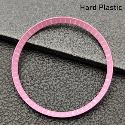 Silver Mod Copper Chapter Ring for NH35 Watch Case - Polished Inner Ring Replacement, 30.3 × 27.3mm Watch Accessory