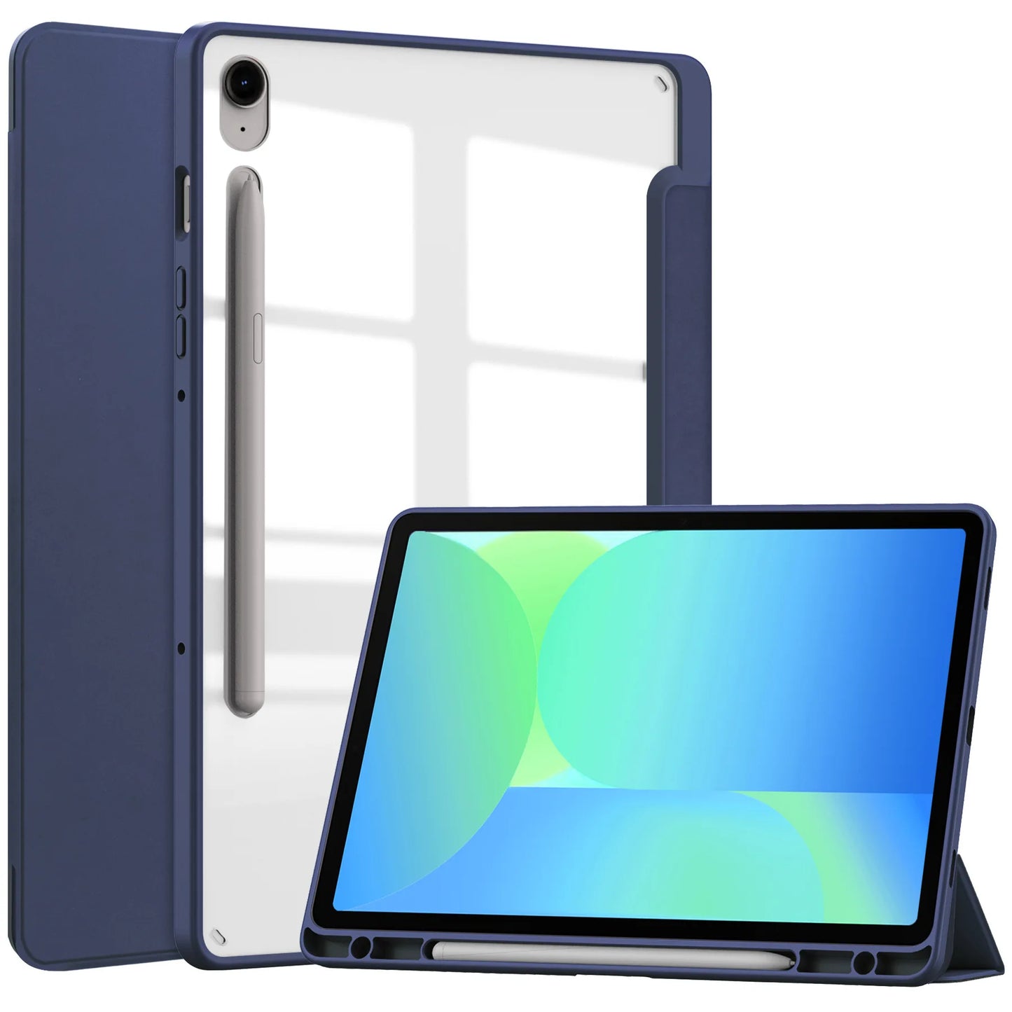 Samsung Galaxy Tab S10 FE 2025 Case — 10.9″ Tablet Cover with Pencil Holder for SM-X520/X526B & S9 FE