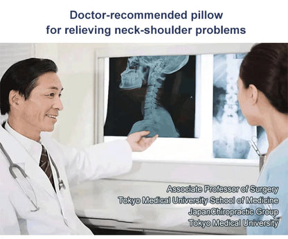 Sleep Neck Care Pillow – Zoning Design Low Pillow for Adults, Washable Knitted Pillow Core for Home & Hotel Use