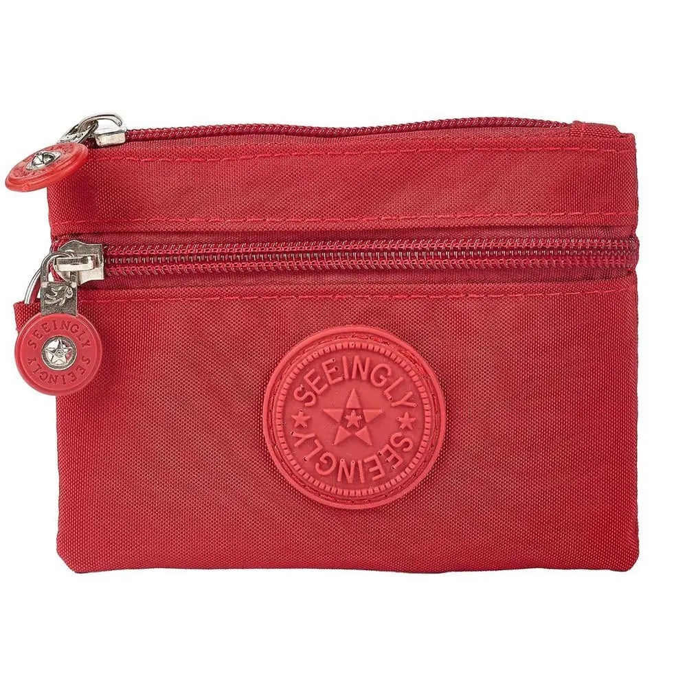 2023 Durable Canvas Money Coin Purse with Key Ring – Waterproof, Wear-Resistant Wallet & Credit Card Holder for Men & Women