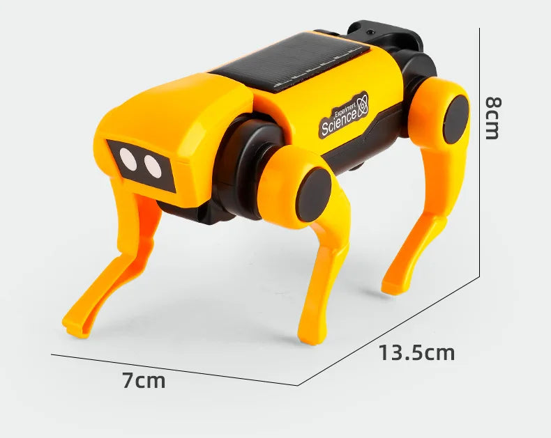 Solar Powered Robot Dog Kit – DIY STEM Science Experiment Toy for Kids, Educational Puppy Model, Christmas Gift