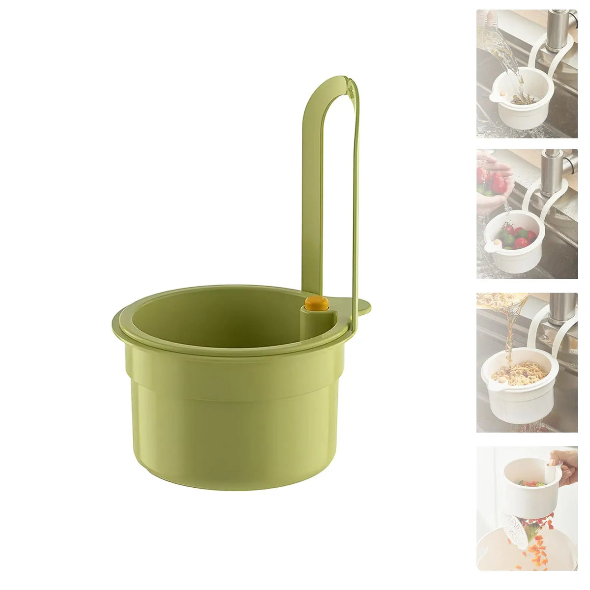 Self-Cleaning Kitchen Sink Strainer Basket - Automatic Waste Catcher & Draining Filter