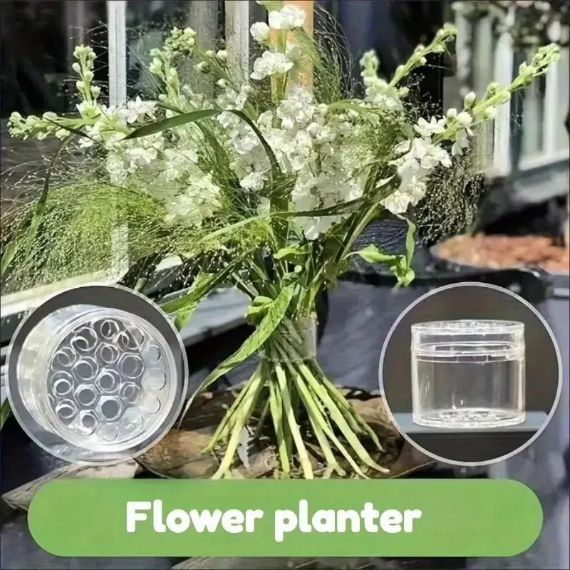 Transparent Flower Stem Support Stand – 2025 Vase Insert for Bouquet Arrangement & DIY Floral Design