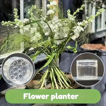 Transparent Flower Stem Support Stand – 2025 Vase Insert for Bouquet Arrangement & DIY Floral Design