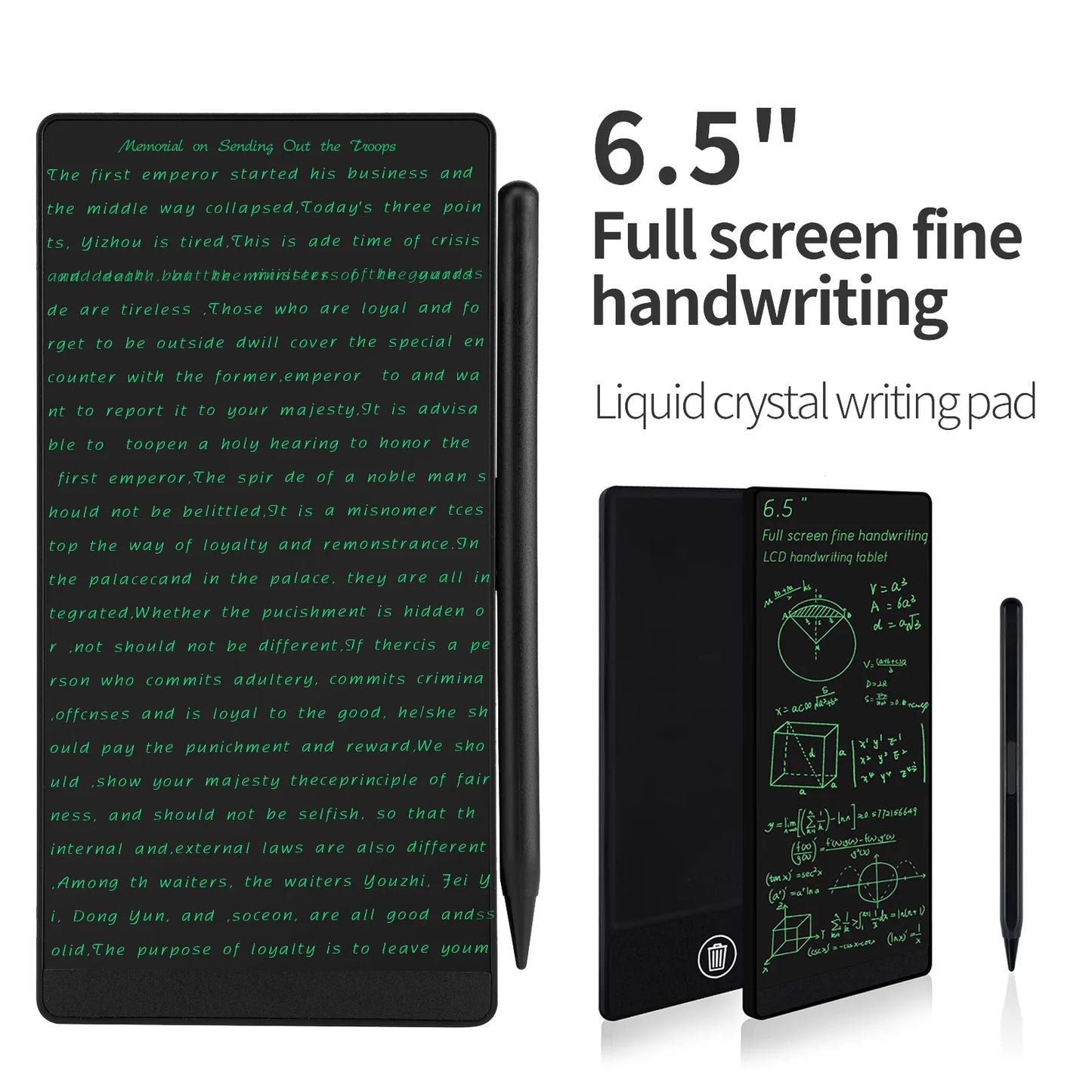 6.5-inch Full Screen Superfine Handwriting LCD Writing Tablet: Magnetic Sketch Pad, Liquid Crystal Drawings Board for Meeting Content