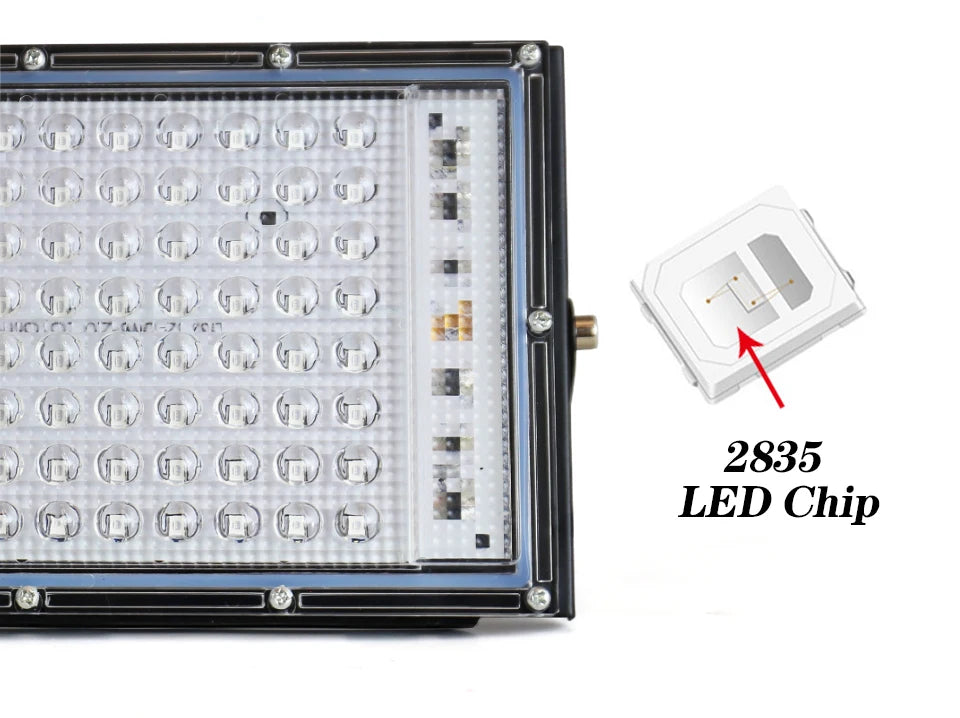 395nm-400nm LED UV Floodlight — 50W/100W 220V Waterproof Ultraviolet Stage Blacklight for Disco & Party