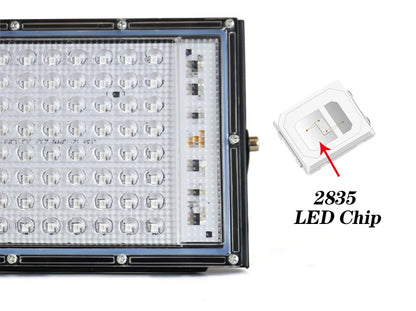 395nm-400nm LED UV Floodlight — 50W/100W 220V Waterproof Ultraviolet Stage Blacklight for Disco & Party