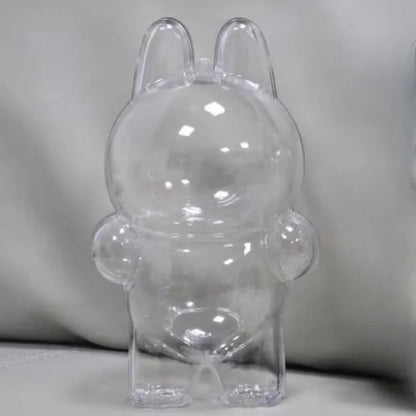 Labubu Transparent Protective Cover – Stuffed Toy Display Bag, Mini Portable Storage Box for Labubu I & II Dolls