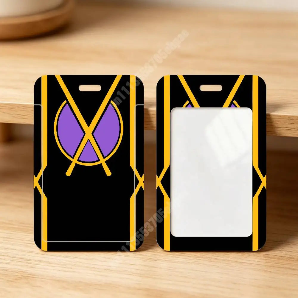K-Kamen Masked Rider-S Card Holder - Clear Transparent ID, Employee & Visitor Badge Case