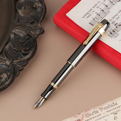 Antique Brass Pocket Rollerball Pen - Short Portable Smooth Writing Pen for Office, School & Gifts