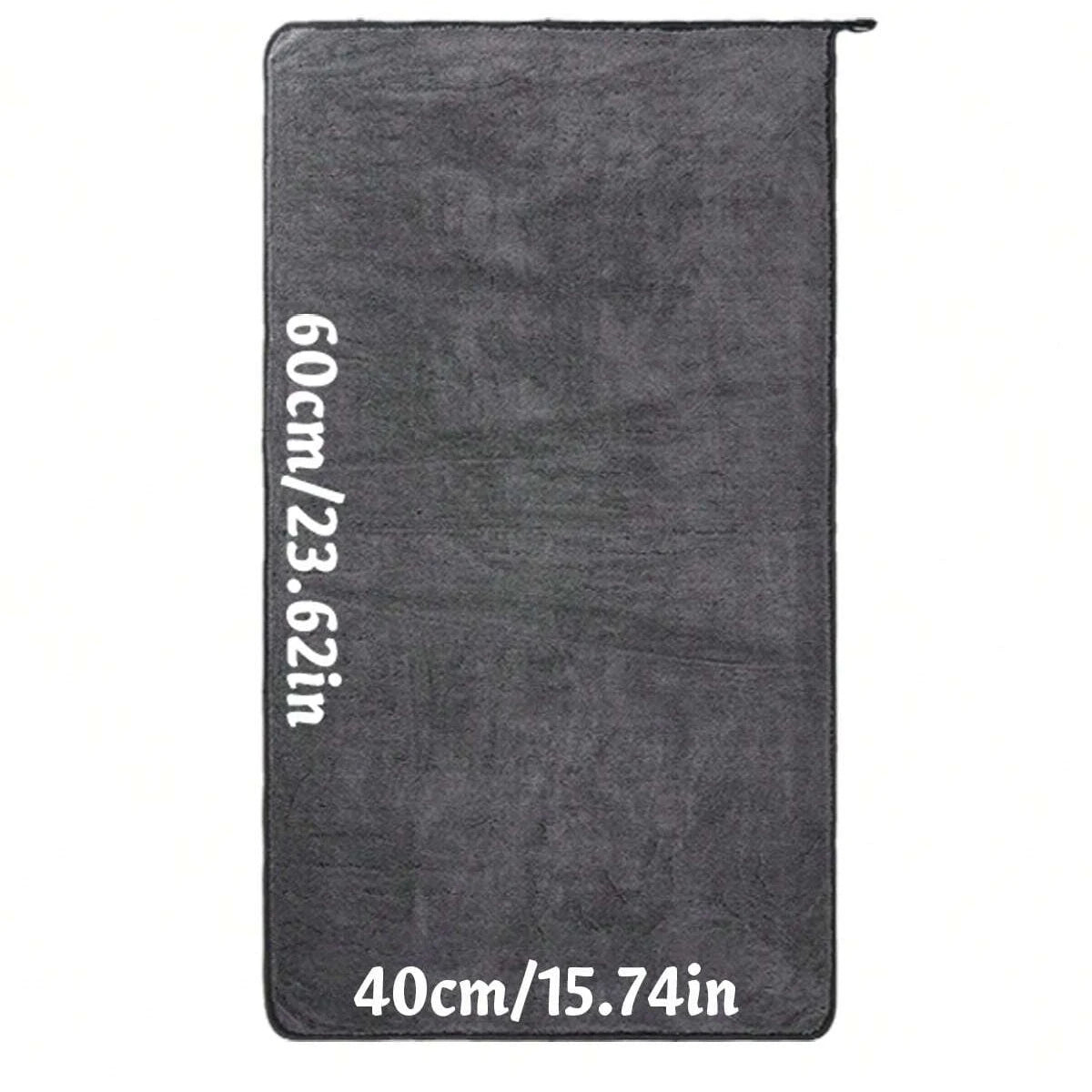 Dark Gray Car Microfiber Towel - Oversized Ultra Absorbent Cleaning Cloth for Car Wash & Detailing