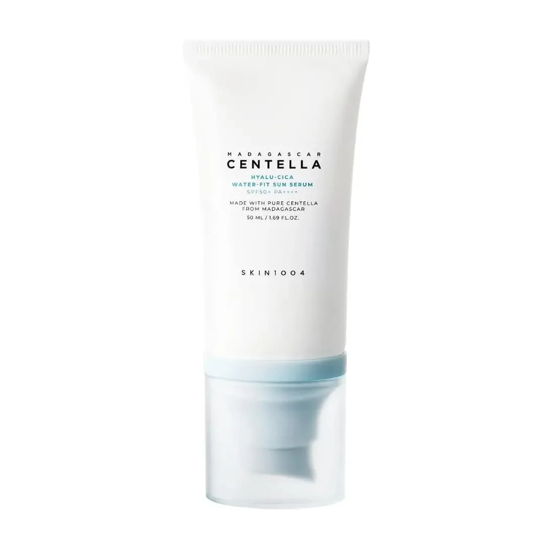 SKIN1004 Korean Centella Sun Serum SPF50+ — Hyaluronic Acid UV Protection for Sensitive Skin