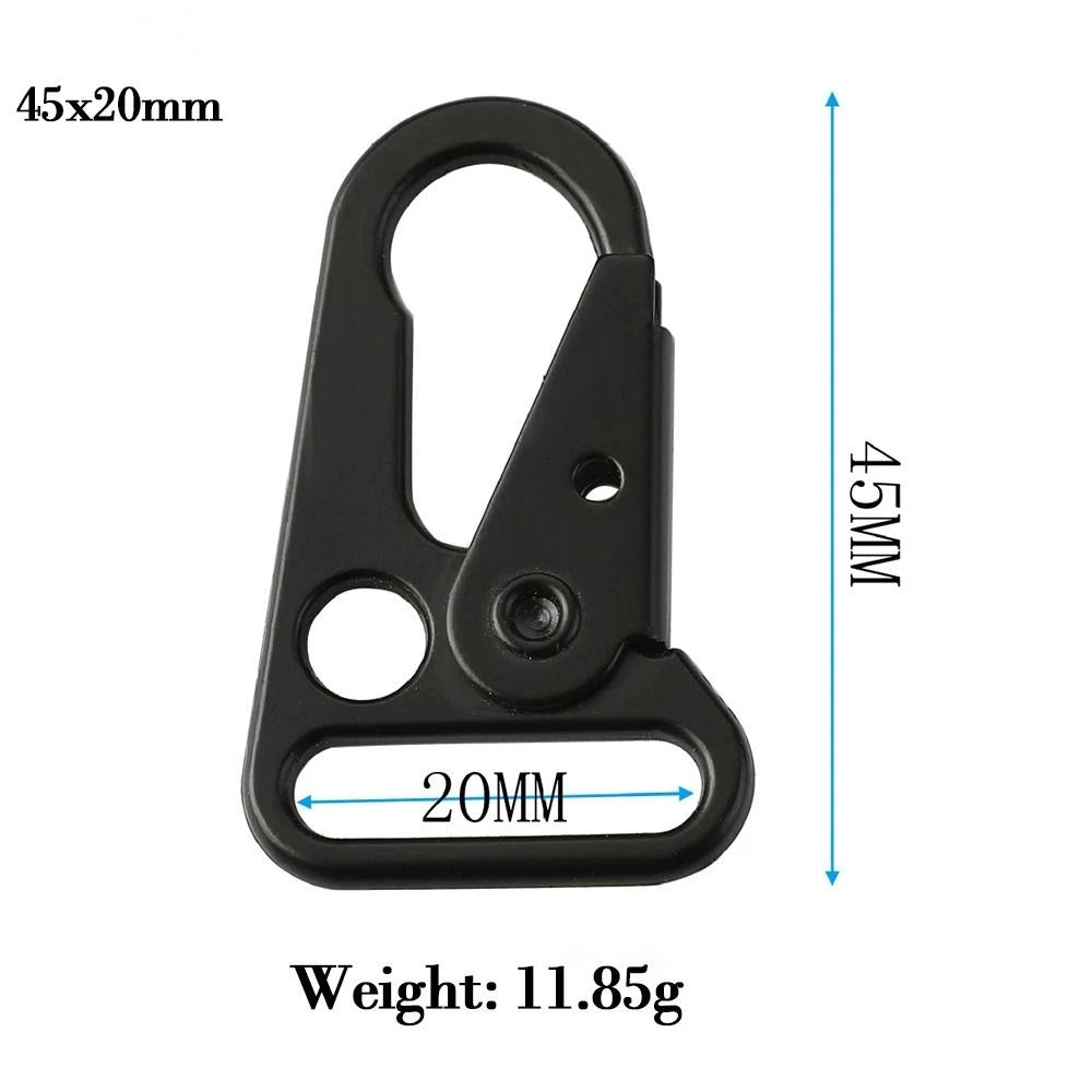 Aluminum Eagle Hook Carabiner Buckle – 10 Sizes Outdoor Climbing Strap Clip Tool