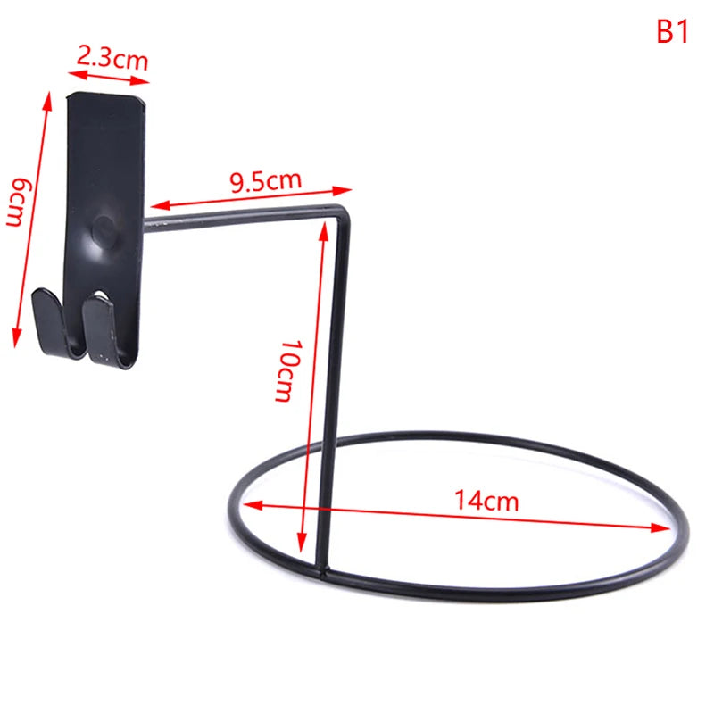 Multi-Purpose Football Display Shelf – Wall-Mounted Basketball Storage Rack, Iron Space-Saving Holder for Living Room Decoration