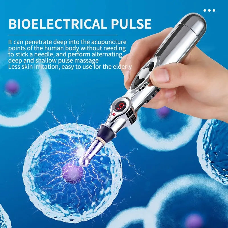 Electronic Acupuncture Pen - Meridian Energy Massage Pen | Acupuncture Point Meridian Pen for Pain Relief