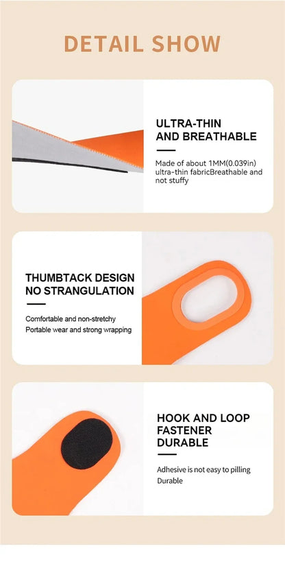 Ultra-Thin Elastic Wristband — Adjustable Breathable Compression Wrist Guard for Tendon Support & Pain Relief