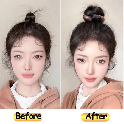50cm Synthetic Self-Winding Ball Head Wig Hair Bundle – Highlight DIY Bun for Women, Volume-Boosting Bud Hair Extension