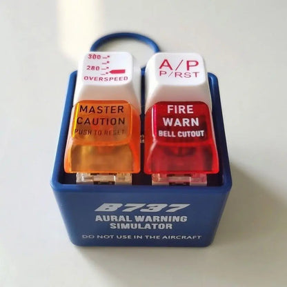 Boeing & Airbus Pilot Keychain – 737 EGPWS Warning Sound Simulator, Commercial Aircraft Car & Crew Gift