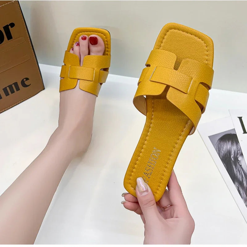 Summer Women's Slippers - High-Quality Slides Sandals & Fashion Beach Flat Shoes for Women