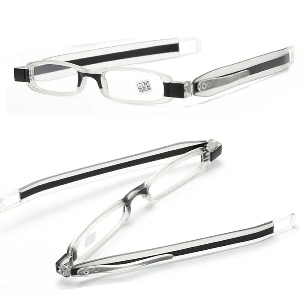 Folding Ultra-Light Resin Reading Glasses for Men and Women – 360 Degree Rotation Fashion Eyeglasses for Office & Computer Use | Presbyopia Glasses