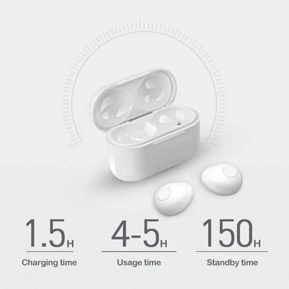 Invisible Mini Bluetooth Earphones V5.2 – TWS In-Ear Wireless Earbuds with Noise Reduction & Mic for Sleep