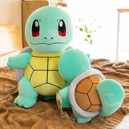 45cm Squirtle Plush Doll – Large Kawaii Pokémon Stuffed Turtle Pillow, Cute Christmas Gift Toy for Boys & Girls