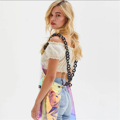 Fashionable TPU Barber Apron - Antifouling and Oilproof Men's and Women's Work Apron for Haircuts, Painting, and More