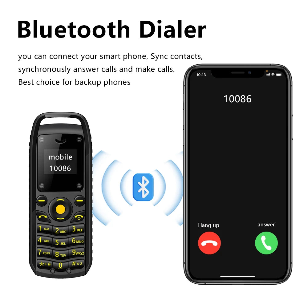 SERVO B25 Super Mini Mobile Phone – Dual SIM, Magic Voice, Bluetooth, Blacklist, Alarm Clock, 2G Feature Cellphone