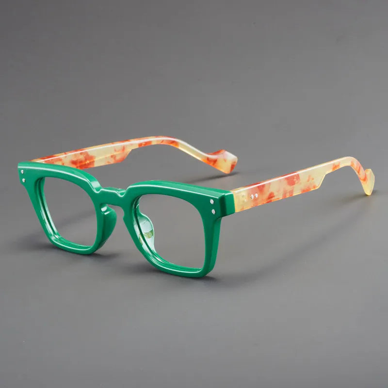 New Retro Square Frame Reading Glasses – High-Definition Printed Presbyopia Glasses for Men & Women